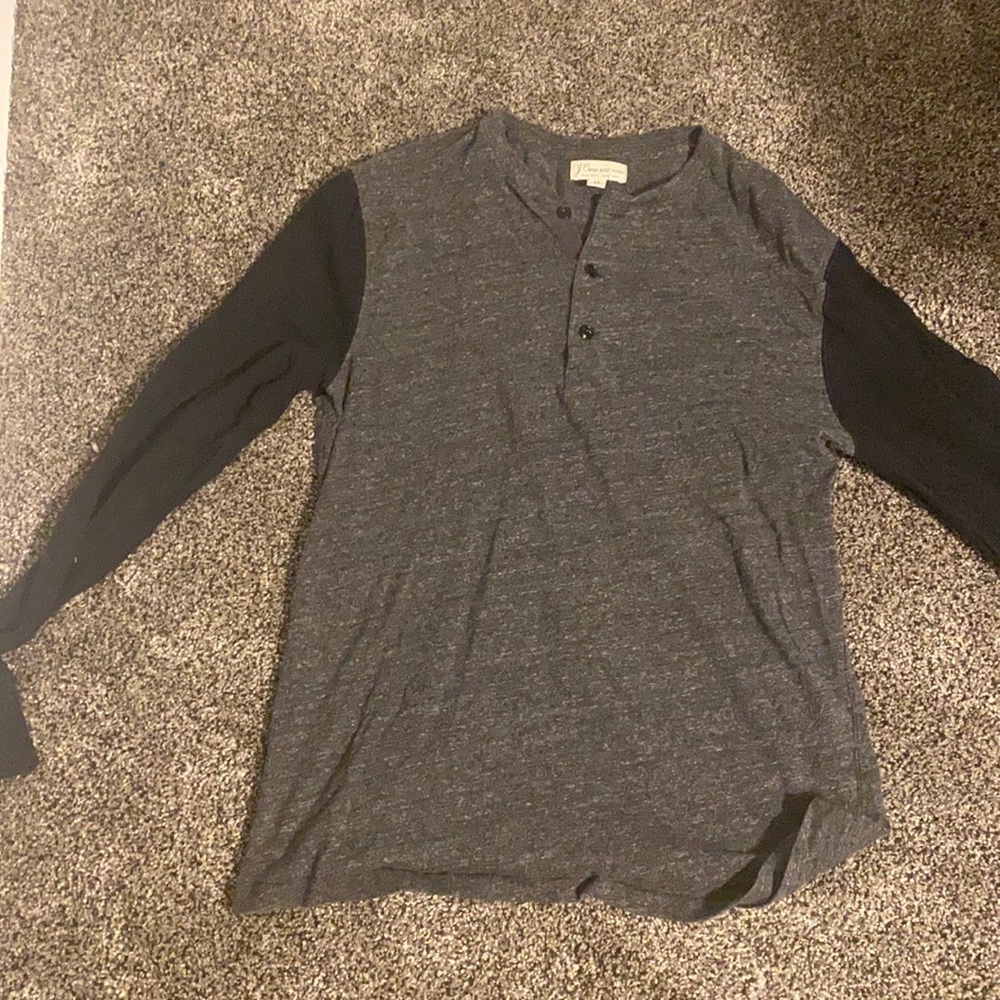 J.Crew long sleeve, quarter buttons down
